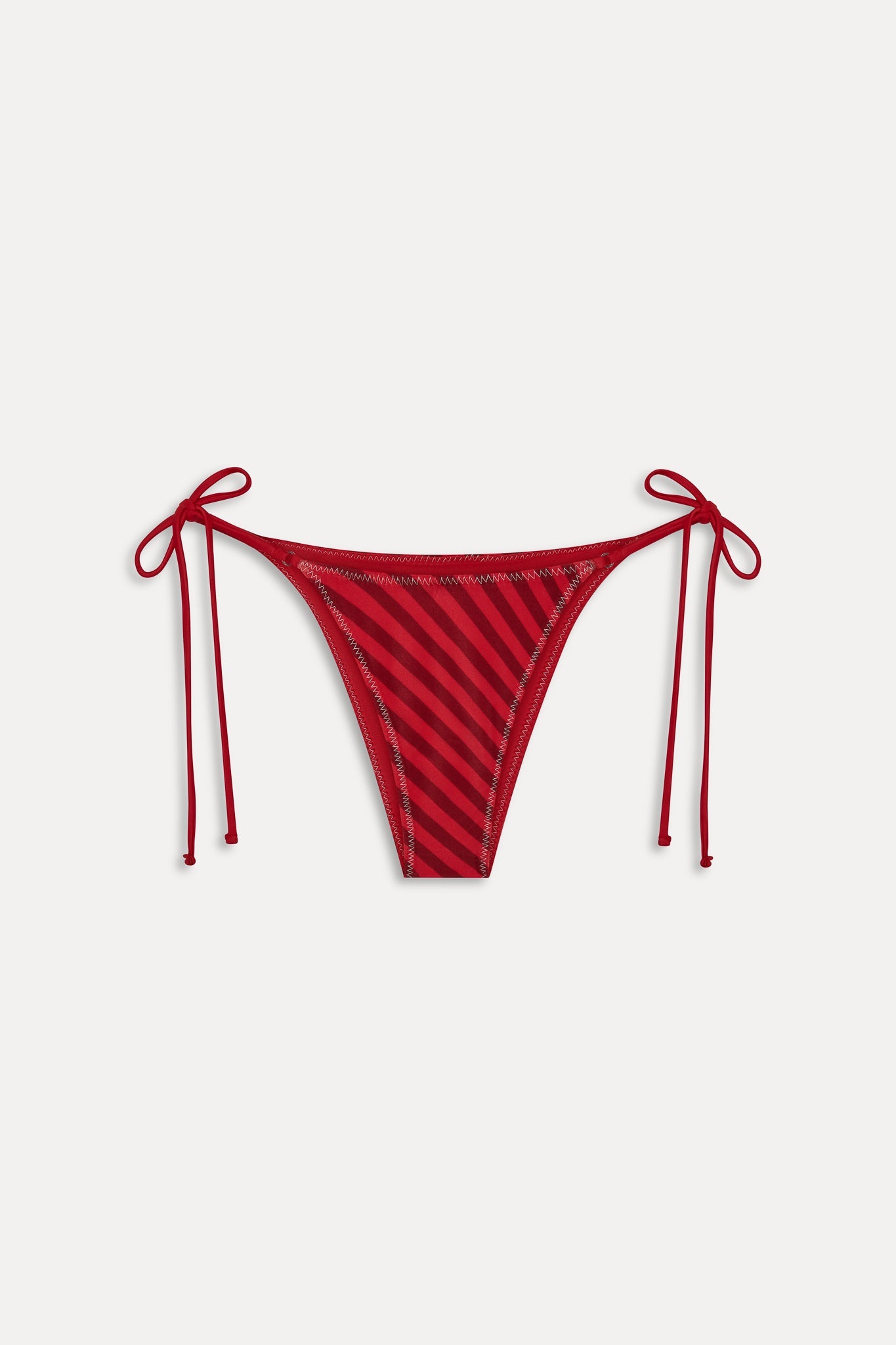 Frankies Bikinis new|swimwear|collections x JENNIE Mackenzie Satin Bikini Bottom - Spring Stripe