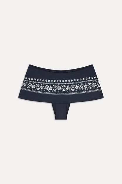 Frankies Bikinis new|collections|swimwear Clover Swim Skirt - Malibu Blue