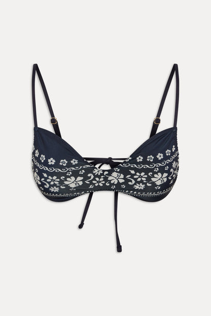 Frankies Bikinis new|collections|swimwear Magnolia Skimpy Bikini Top - Malibu Blue