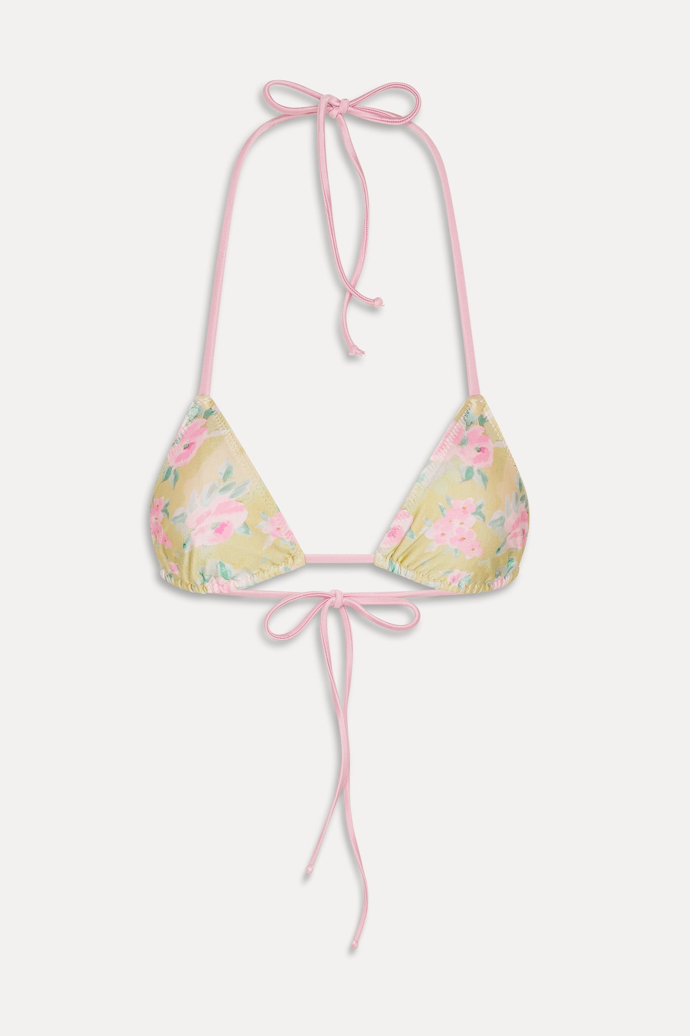 Frankies Bikinis new|collections|swimwear Nick Triangle Halter Bikini Top - Nymphaea