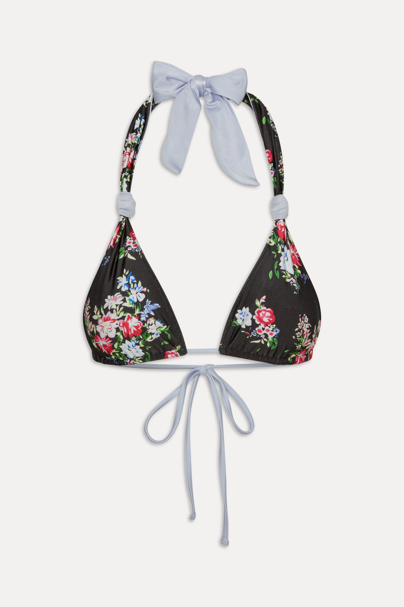 Frankies Bikinis new|collections|swimwear Kealy Reversible Satin Bikini Top - Bouquet