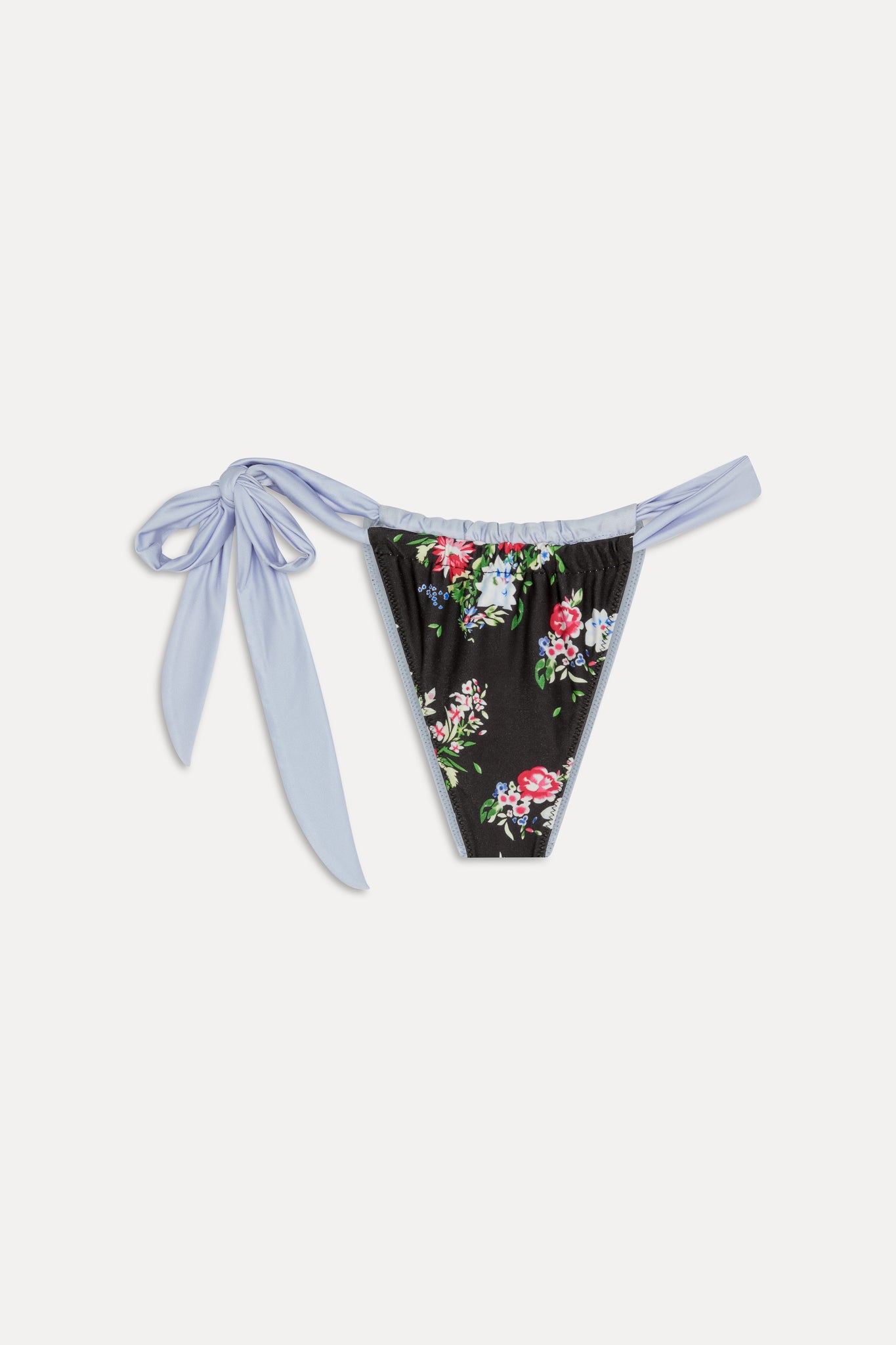 Frankies Bikinis new|collections|swimwear Kealy Reversible Satin Bikini Bottom - Bouquet
