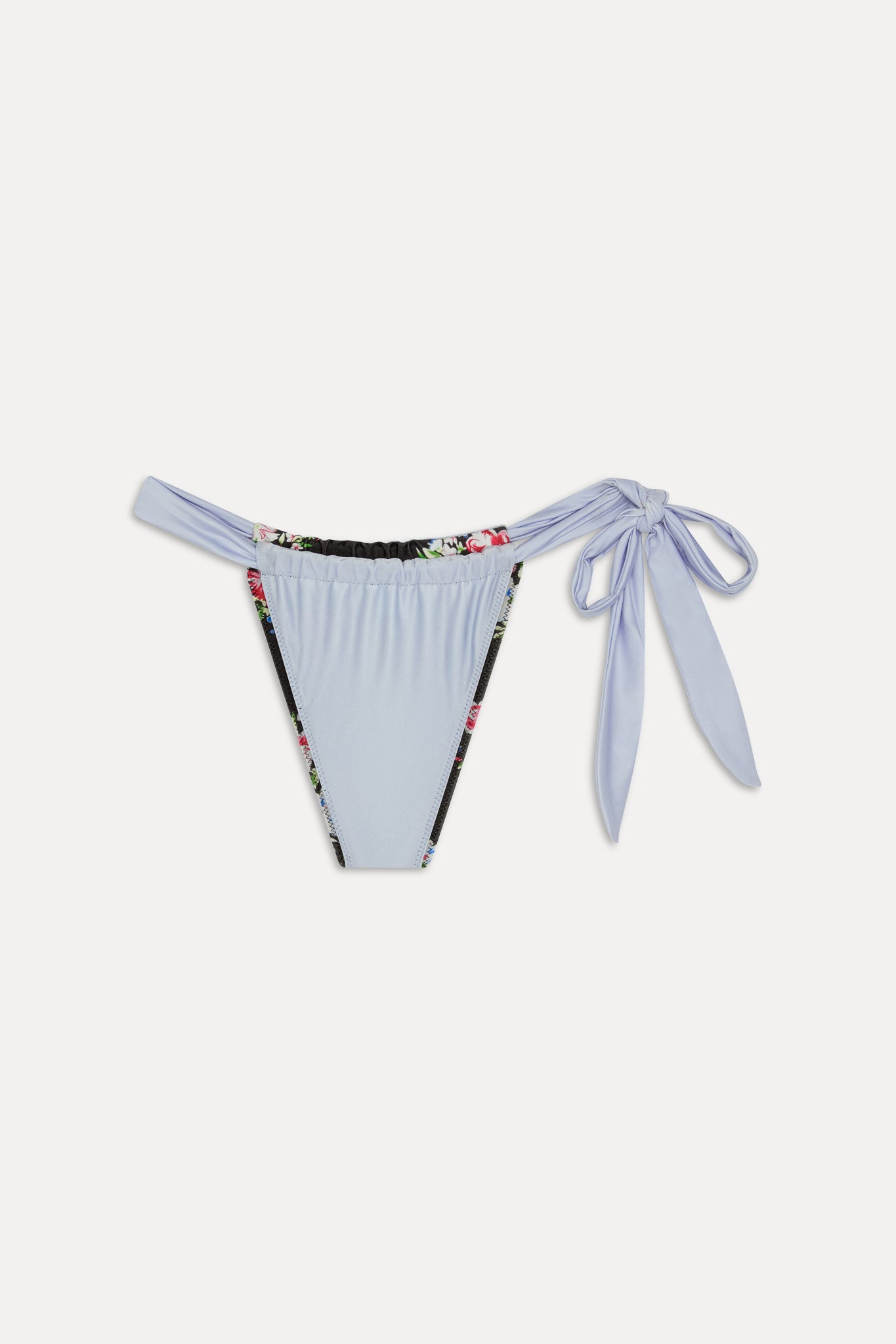 Frankies Bikinis new|collections|swimwear Kealy Reversible Satin Bikini Bottom - Bouquet