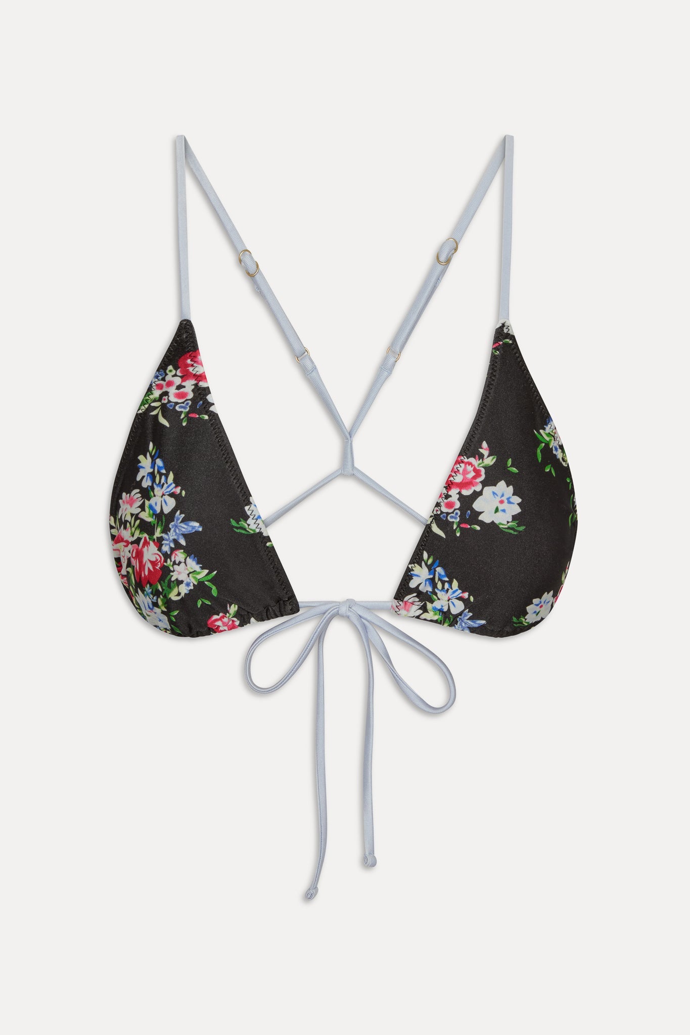 Frankies Bikinis new|swimwear|collections June Satin Skimpy Bikini Top - Bouquet