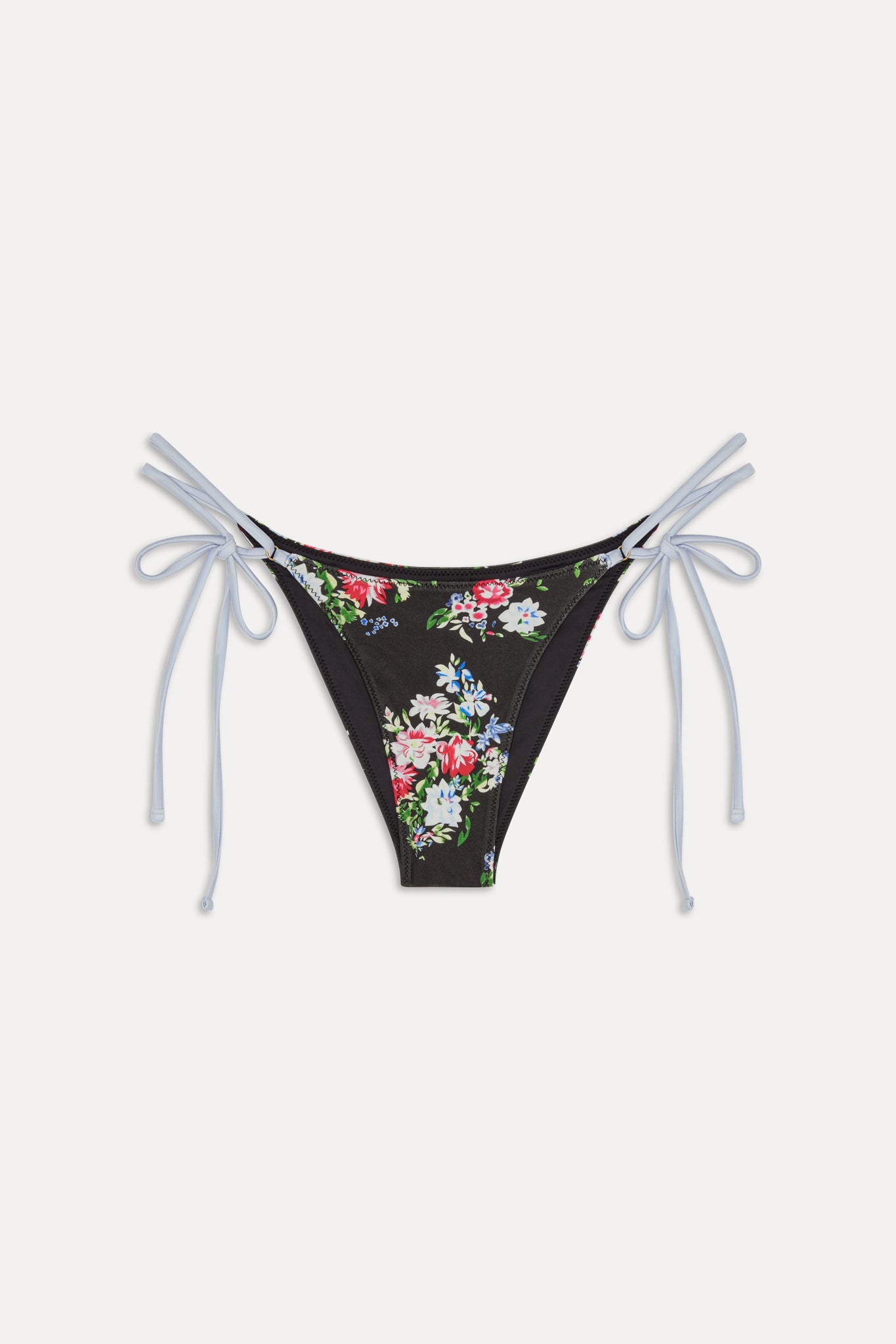 Frankies Bikinis new|swimwear|collections Mackenzie Satin Cheeky Bikini Bottom - Bouquet