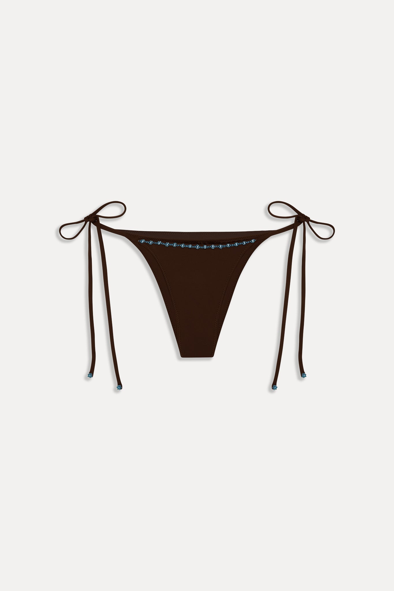 Frankies Bikinis new|swimwear|collections Mackenzie Cheeky Beaded Bikini Bottom - Kona Flower