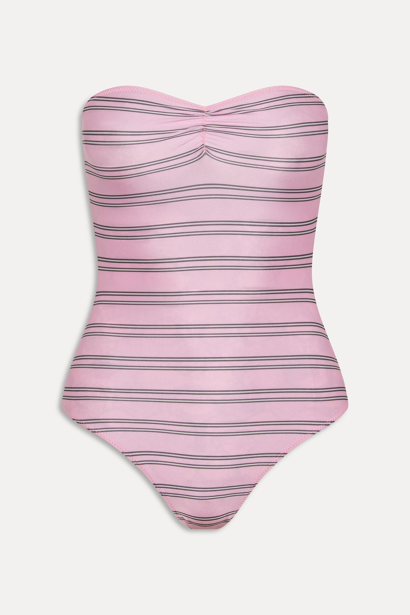 Frankies Bikinis swimwear|collections|new Solana Reversible One Piece Swimsuit - Pink Stripe