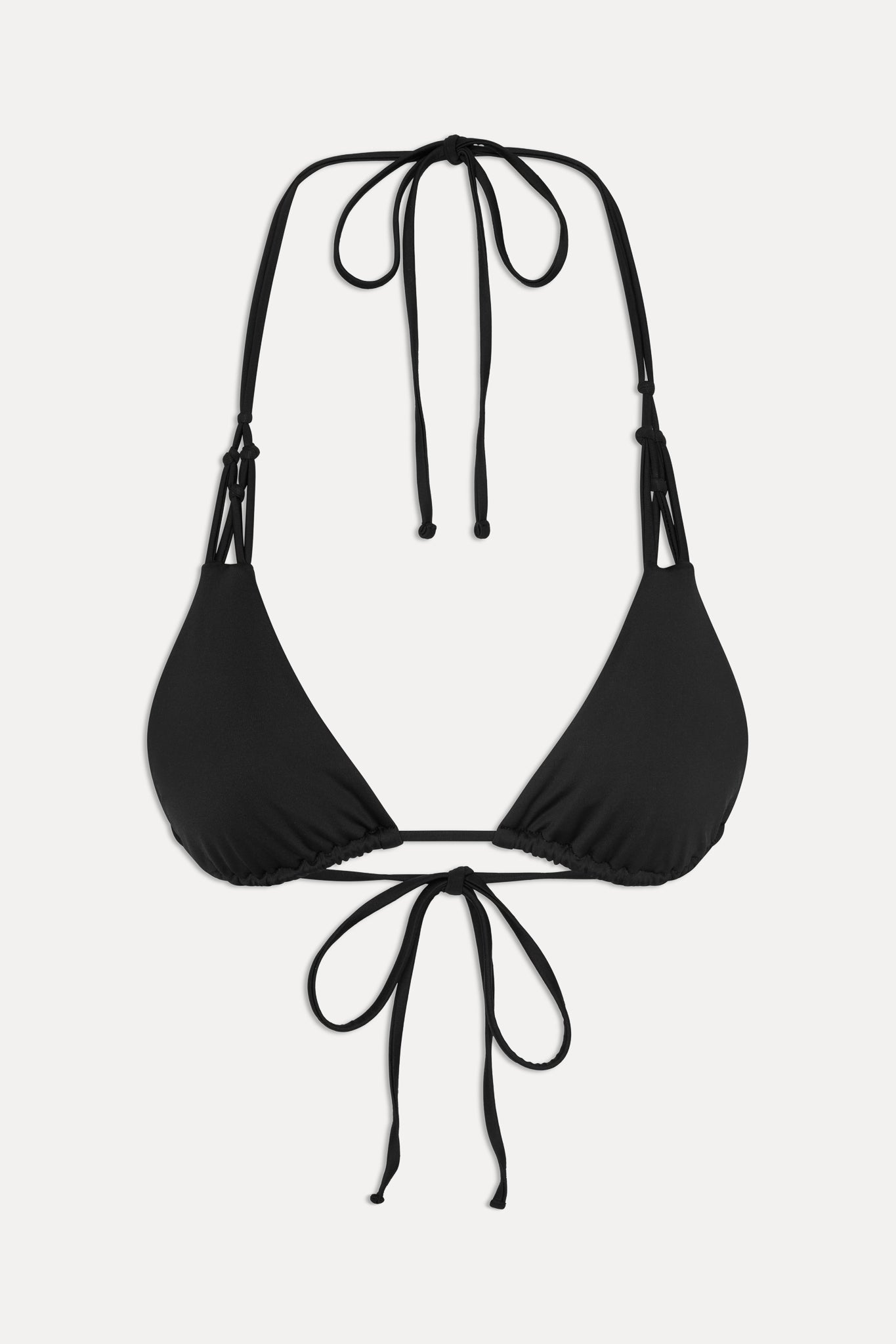 Frankies Bikinis swimwear|collections|new x JENNIE Encore Triangle Bikini Top - Black