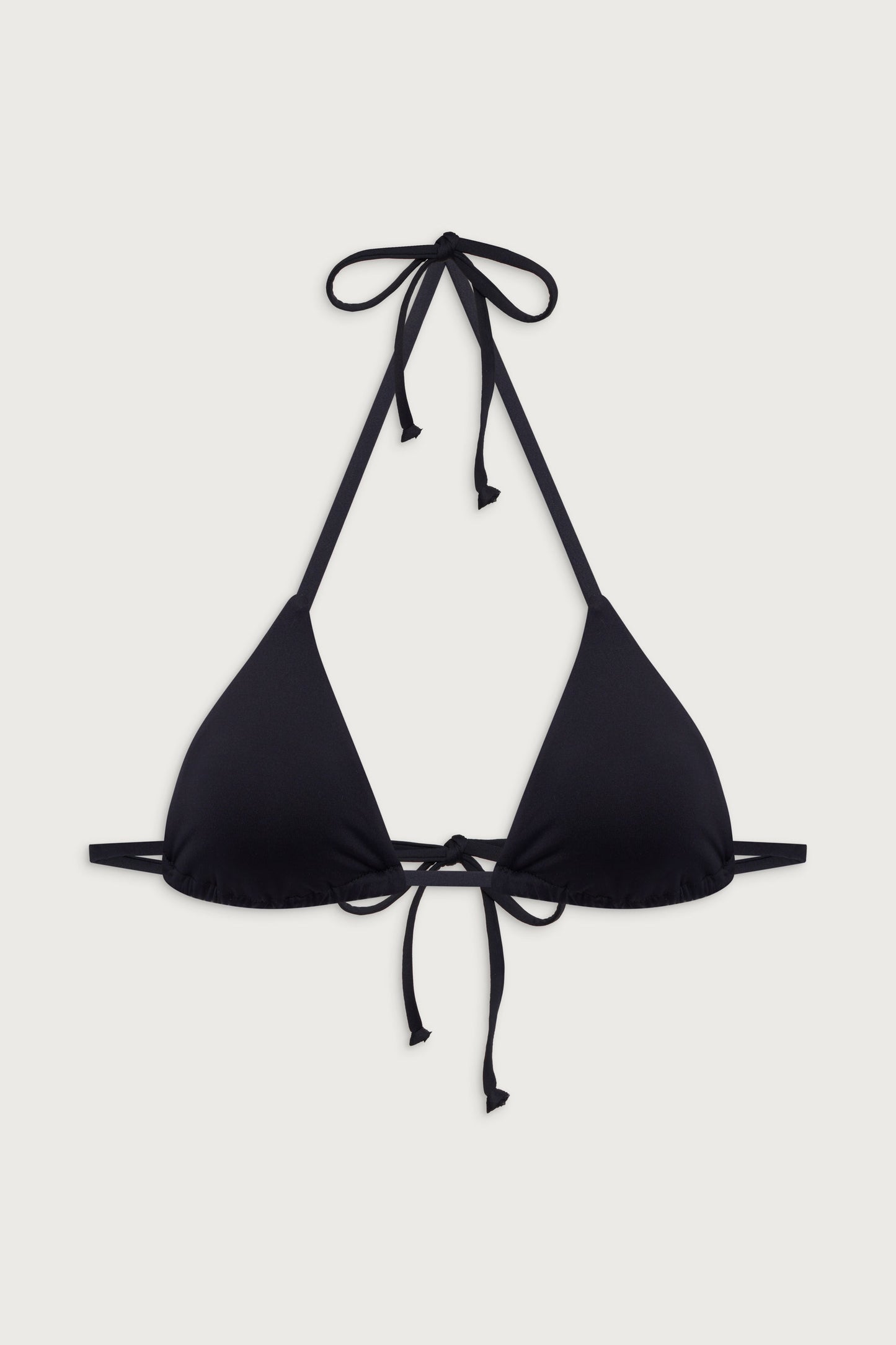 Frankies Bikinis swimwear|new Nick String Triangle Bikini Top - Black