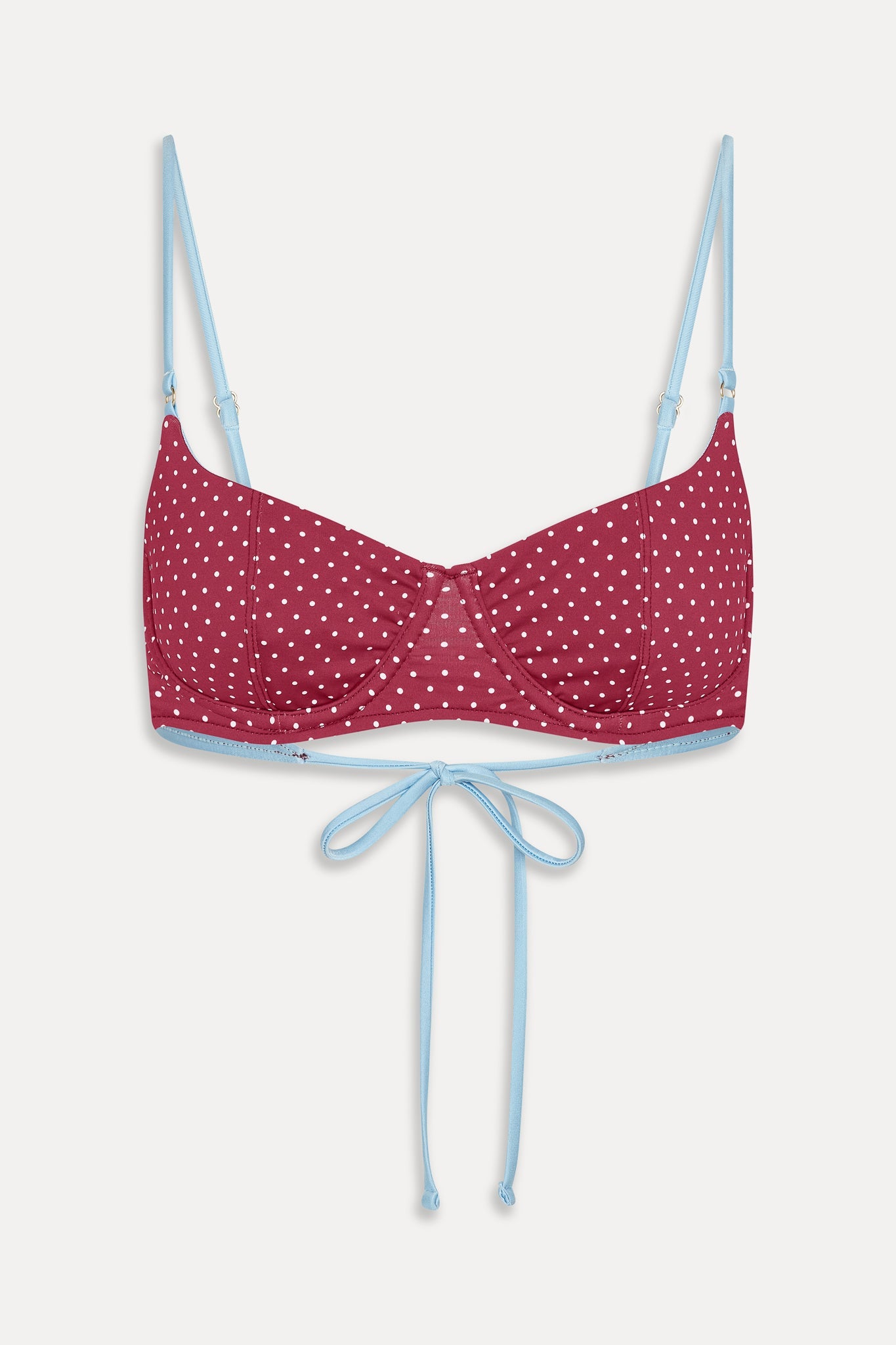 Frankies Bikinis swimwear|collections Cola Polka Dot Bikini Top - Tuscany