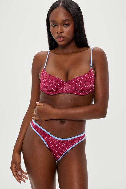 Frankies Bikinis swimwear|collections Cola Polka Dot Bikini Top - Tuscany
