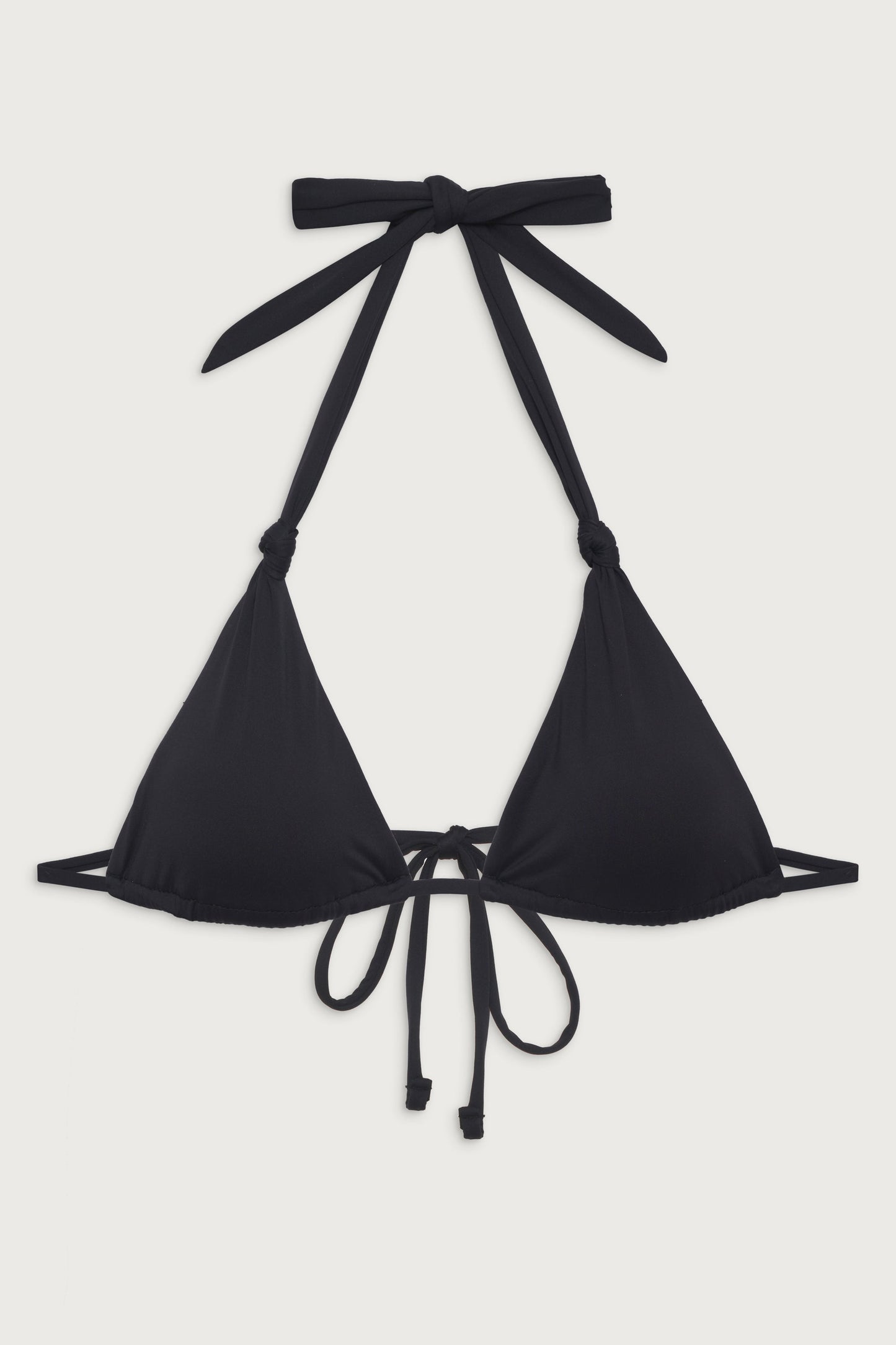 Frankies Bikinis swimwear|new Kealy Triangle Halter Bikini Top - Black
