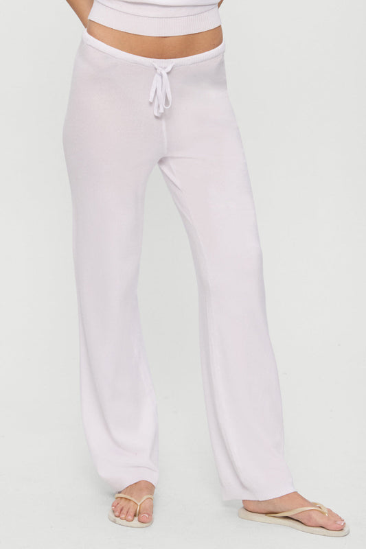 Frankies Bikinis clothing|collections|new Mellow Knit Pants - White