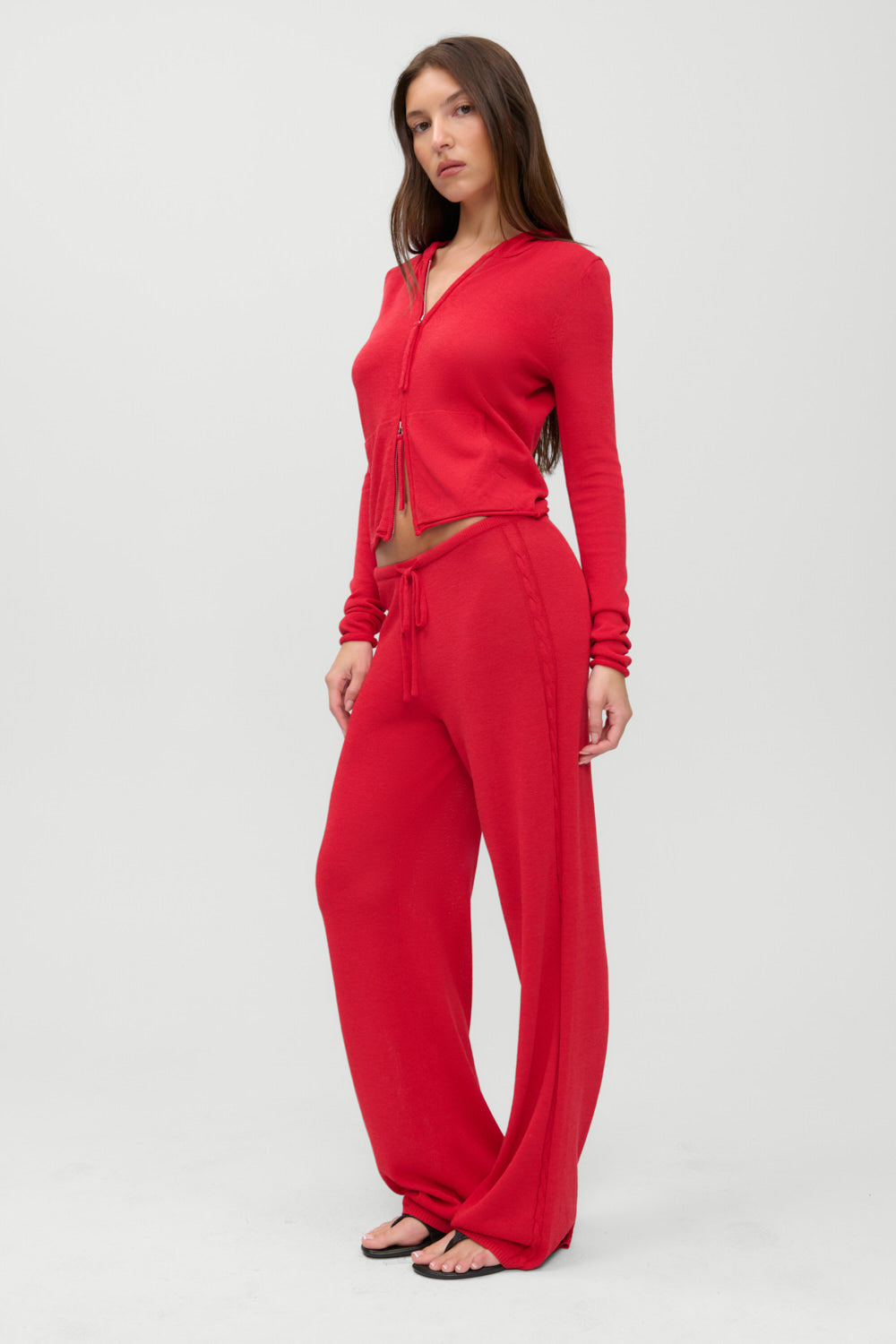 Frankies Bikinis clothing|collections|new x JENNIE Ela Knit Pant - Lip Tint