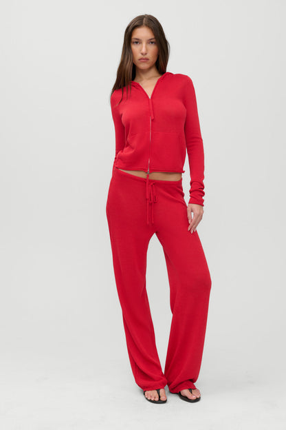 Frankies Bikinis clothing|collections|new x JENNIE Ela Knit Pant - Lip Tint