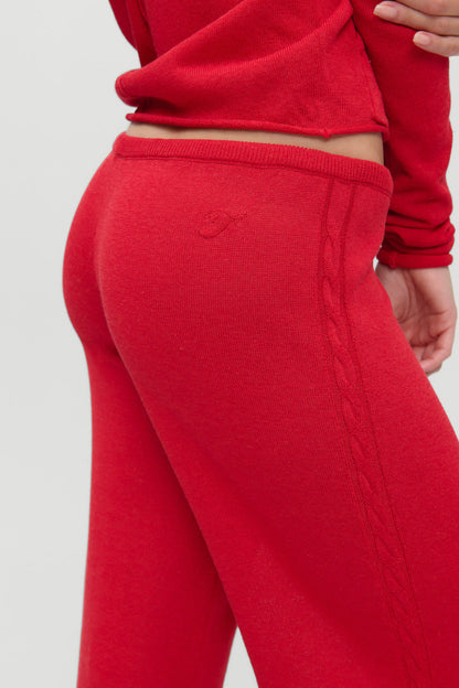 Frankies Bikinis clothing|collections|new x JENNIE Ela Knit Pant - Lip Tint