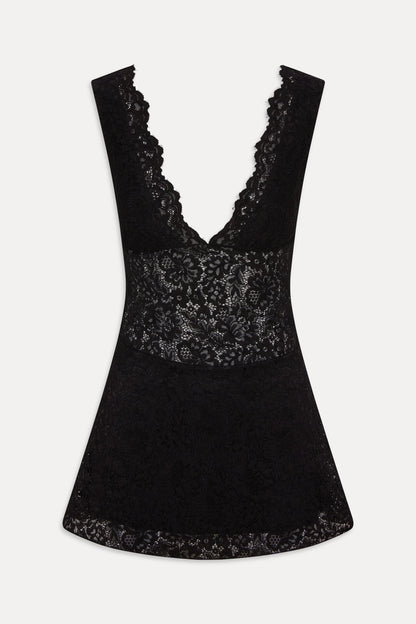 Frankies Bikinis clothing|collections|new Moon Dance Lace Mini Dress - Black