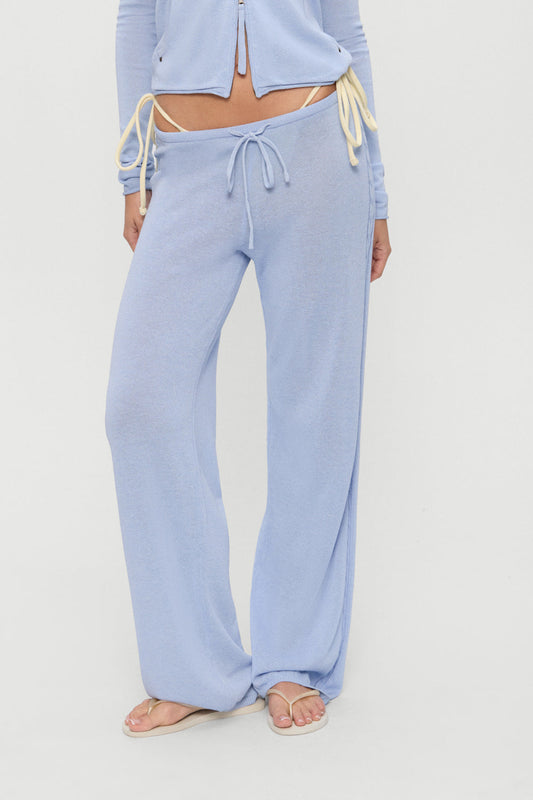 Frankies Bikinis clothing|collections|new Ela Low Rise Knit Pants - Sleepy Spring