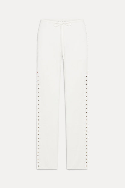 Frankies Bikinis clothing|collections|new Ela Low Rise Knit Pants - Coconut Cream