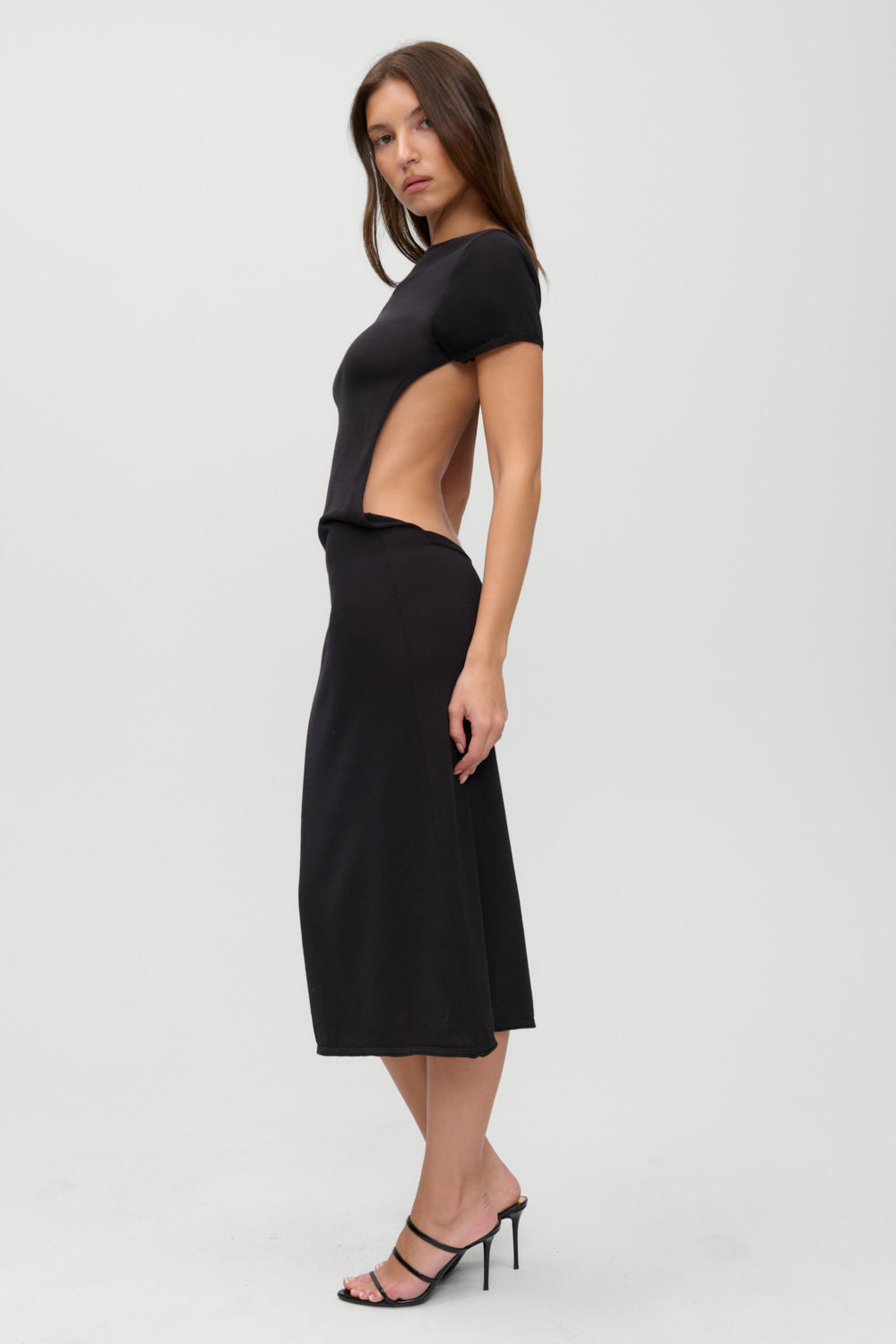 Frankies Bikinis clothing|new|collections x JENNIE Rosalie Knit Midi Dress - Black