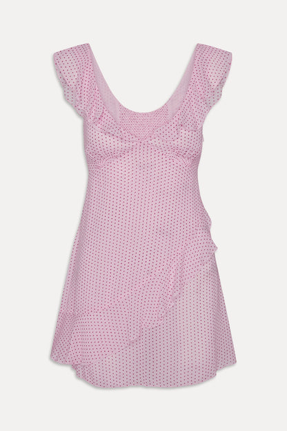 Frankies Bikinis clothing|collections Be Mine Chiffon Mini Dress - Love Drop