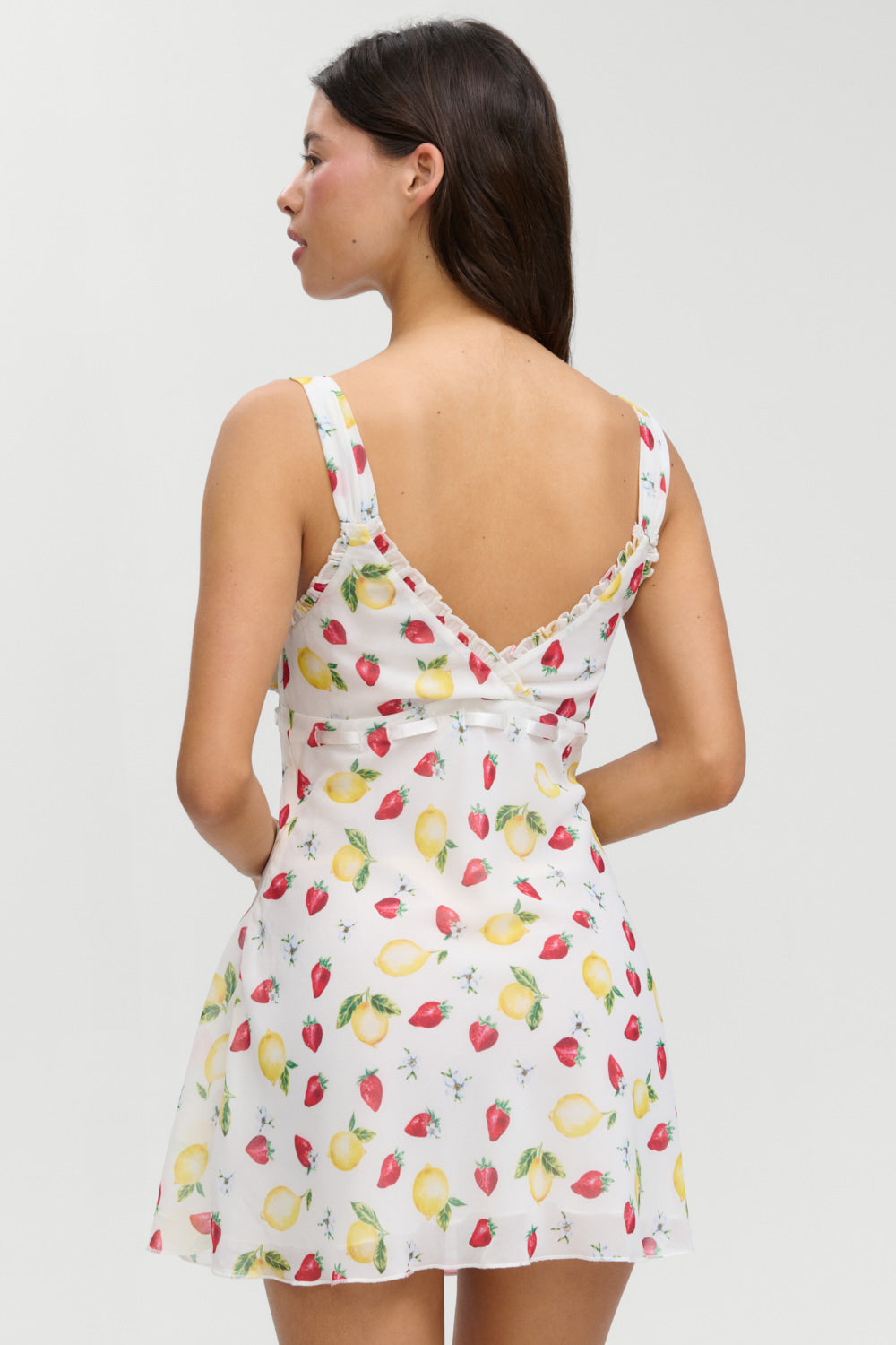 Frankies Bikinis clothing|collections Dreamer Chiffon Mini Dress - Amalfi