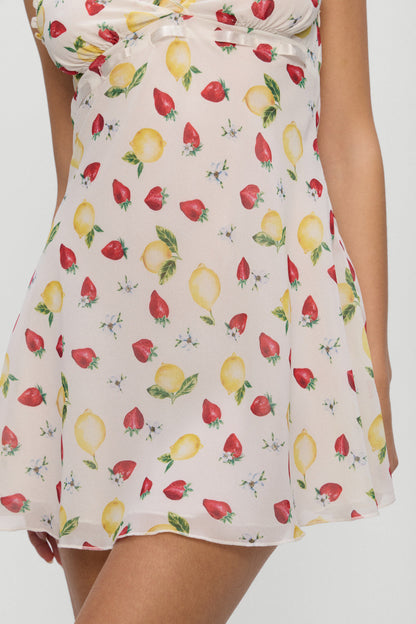 Frankies Bikinis clothing|collections Dreamer Chiffon Mini Dress - Amalfi