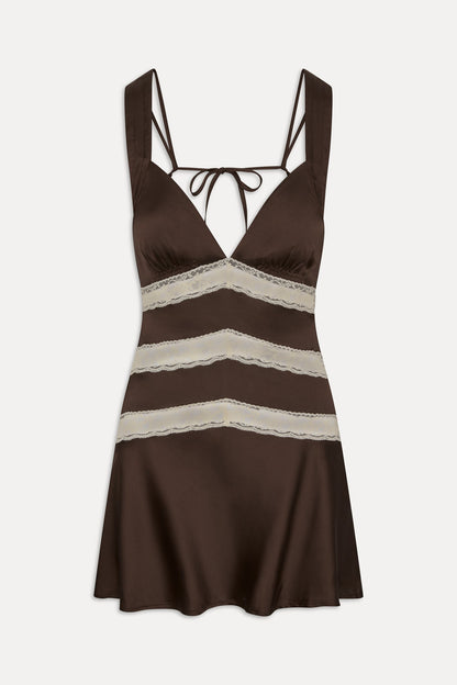 Frankies Bikinis clothing|collections|new Sedona Satin Mini Dress - Gift Wrap