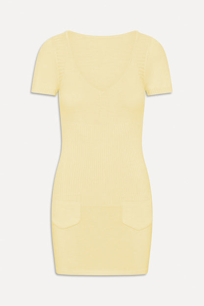 Frankies Bikinis clothing|collections Daphne Knit Mini Dress - Morning Light