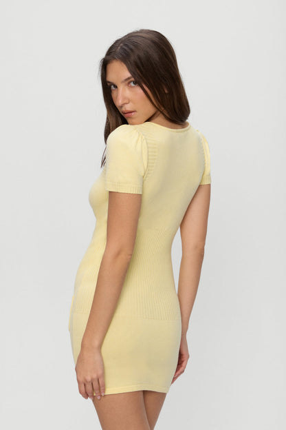 Frankies Bikinis clothing|collections Daphne Knit Mini Dress - Morning Light