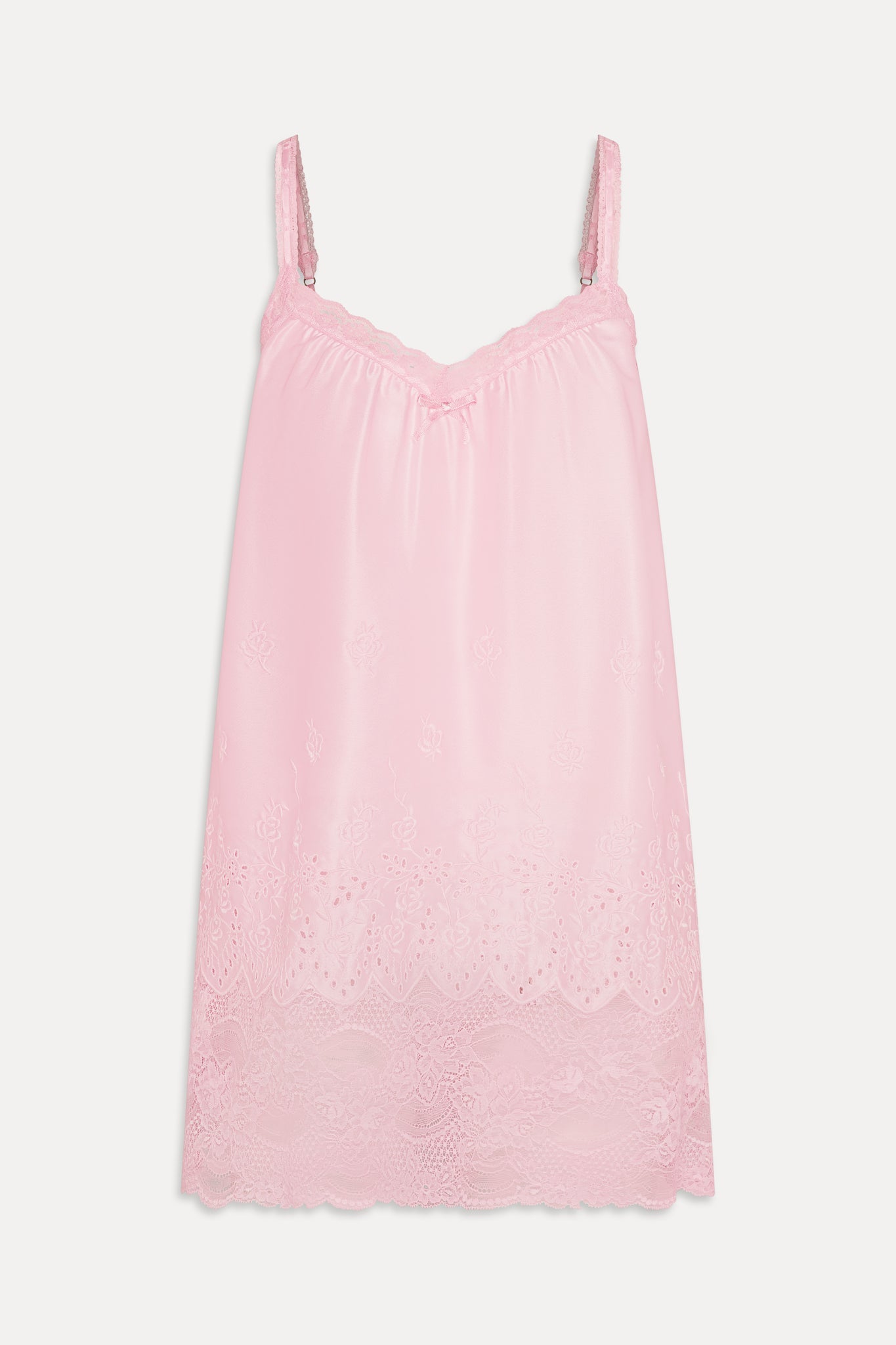 Frankies Bikinis clothing|collections First Crush Satin Babydoll Dress - Pillow Talk Pink
