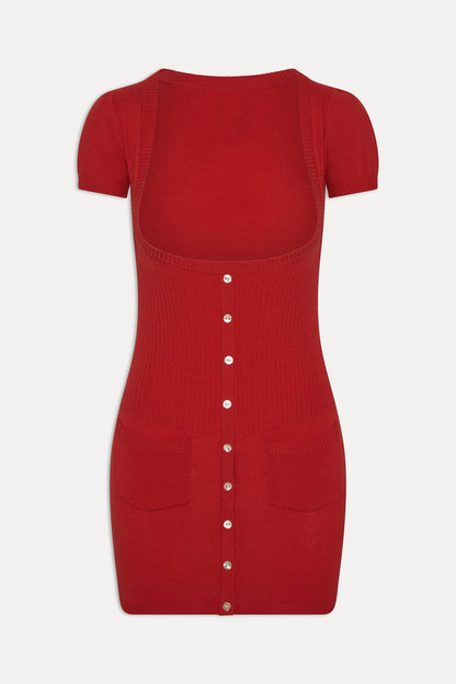 Frankies Bikinis clothing|new|collections x JENNIE Sofia Knit Mini Dress - Lip Tint