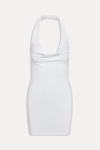 Frankies Bikinis clothing|collections|new x JENNIE Solo Halter Mini Dress - Optic White