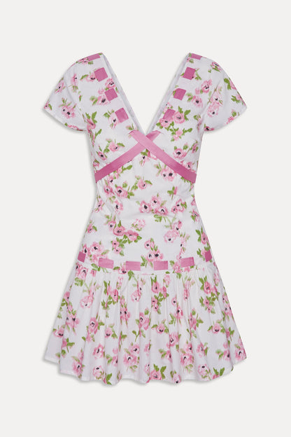 Frankies Bikinis clothing|collections Belladonna Cotton Floral Mini Dress - Rosebush