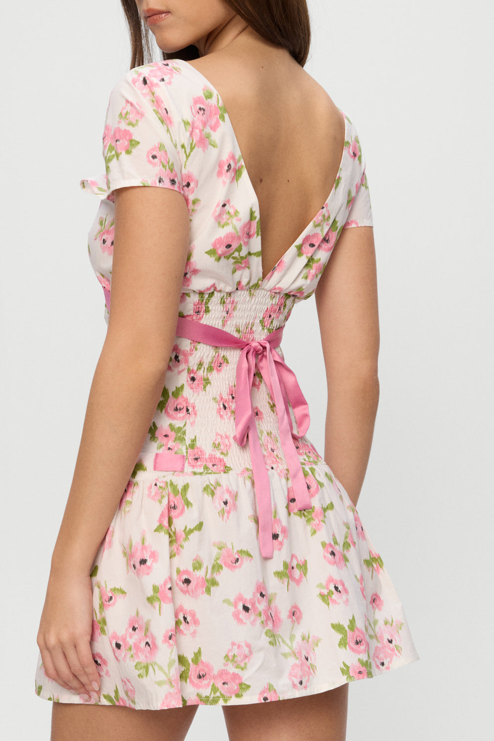 Frankies Bikinis clothing|collections Belladonna Cotton Floral Mini Dress - Rosebush
