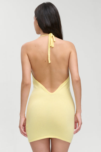 Frankies Bikinis clothing|new|collections Moon Cloud Knit Mini Dress - Buttercream