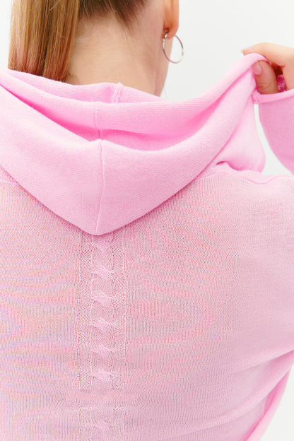 Frankies Bikinis clothing|collections Atlas Zip Up Hoodie - Pink Cloud