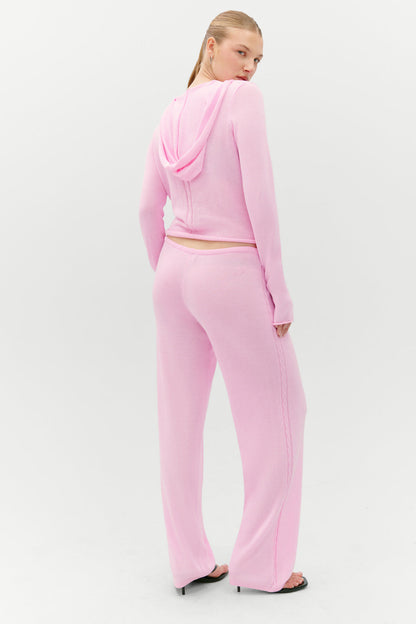 Frankies Bikinis clothing|collections Atlas Zip Up Hoodie - Pink Cloud