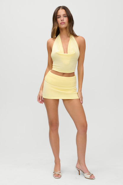 Frankies Bikinis clothing|new|collections x JENNIE Briar Knit Mini Skort - Morning Light