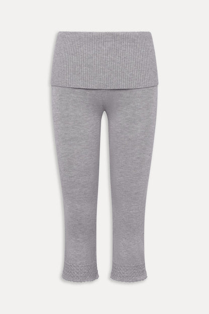 Frankies Bikinis clothing|collections Milo Knit Capri Pants - Cloud Cover