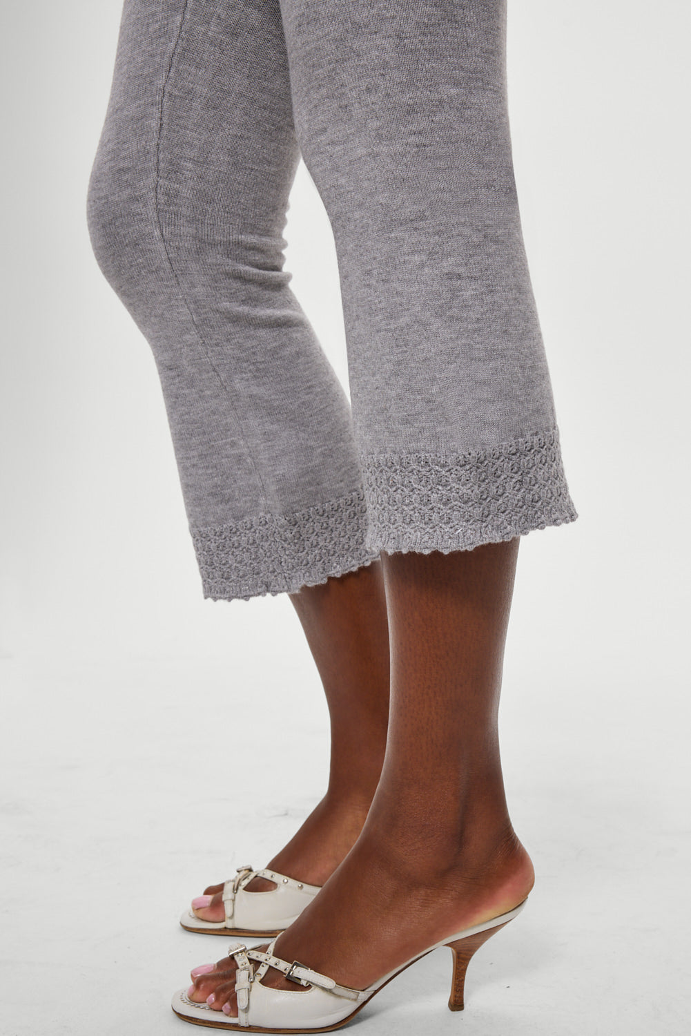 Frankies Bikinis clothing|collections Milo Knit Capri Pants - Cloud Cover