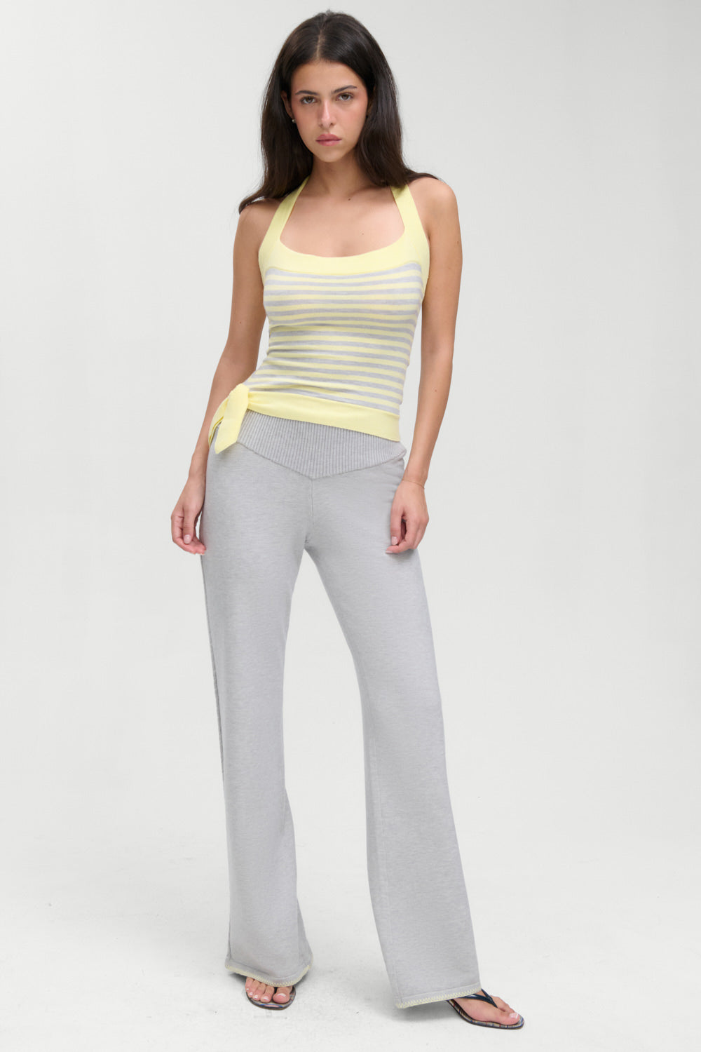 Frankies Bikinis clothing|collections Quinn Knit Halter Top - Echo Stripe