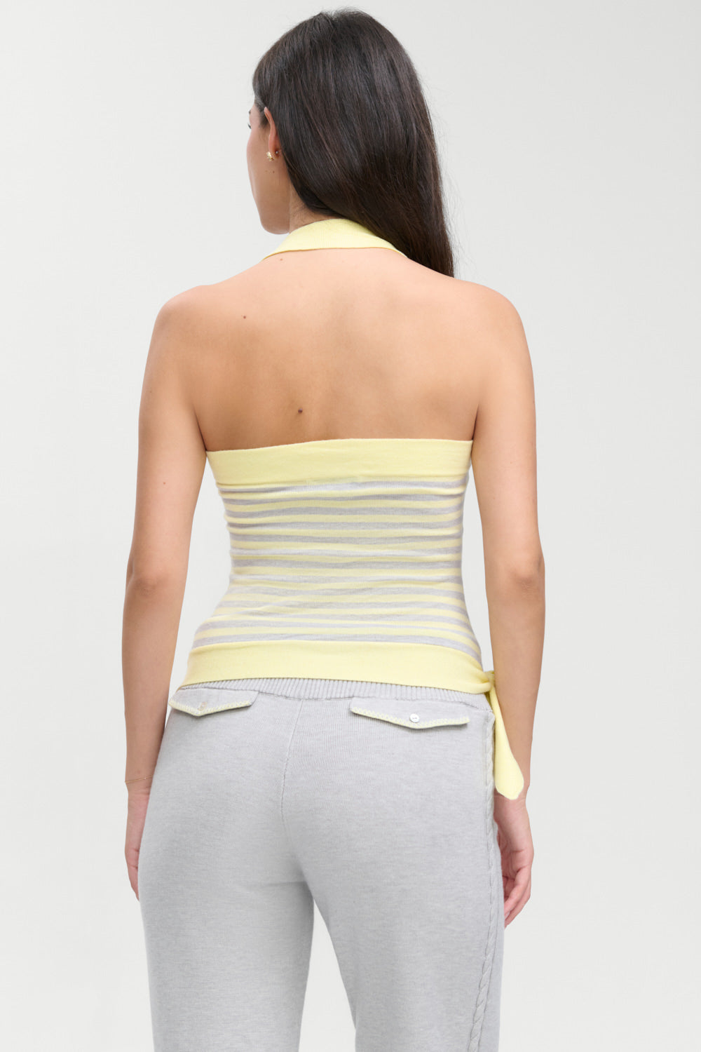 Frankies Bikinis clothing|collections Quinn Knit Halter Top - Echo Stripe
