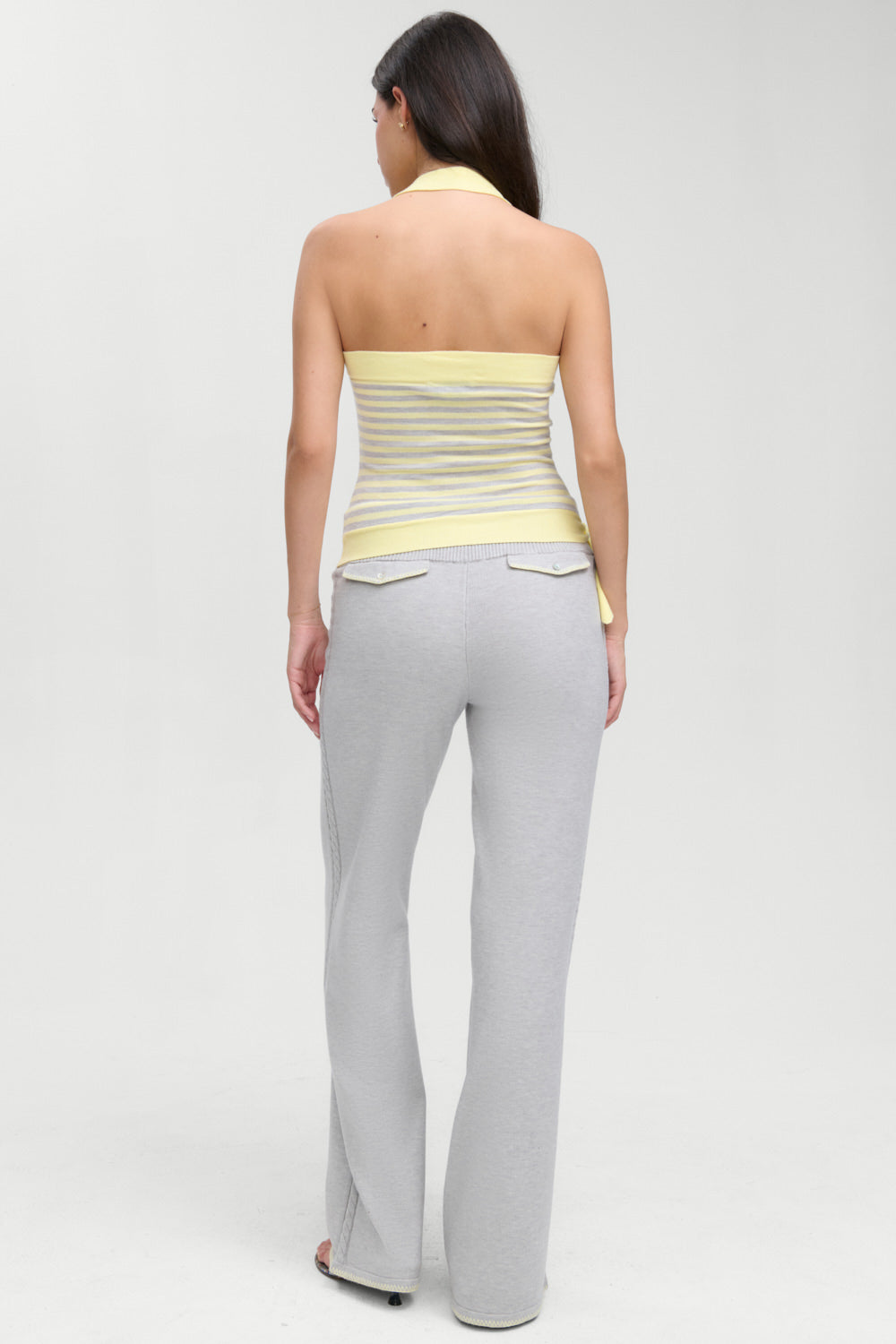 Frankies Bikinis clothing|collections Quinn Knit Halter Top - Echo Stripe