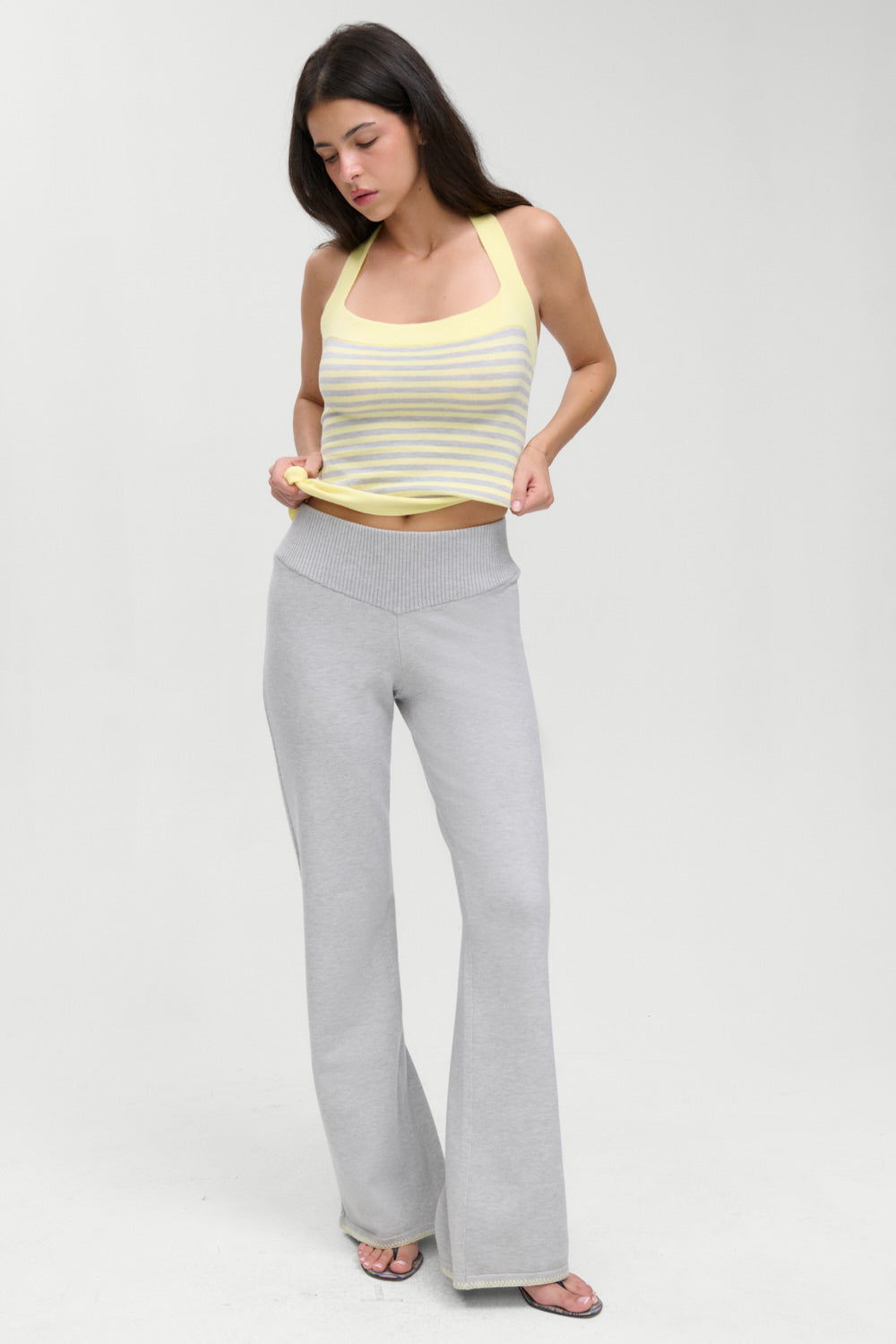 Frankies Bikinis clothing|collections Quinn Knit Pants - Echo