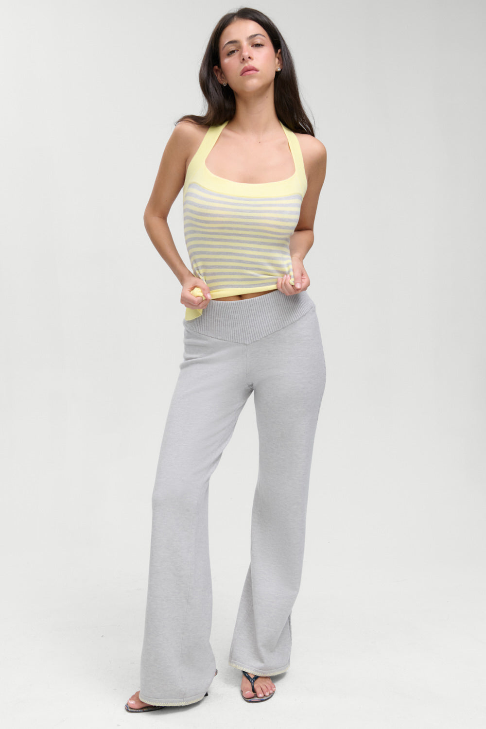 Frankies Bikinis clothing|collections Quinn Knit Pants - Echo