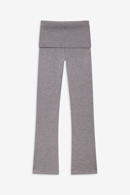 Frankies Bikinis clothing Aimee Knit Pants - Rain Cloud