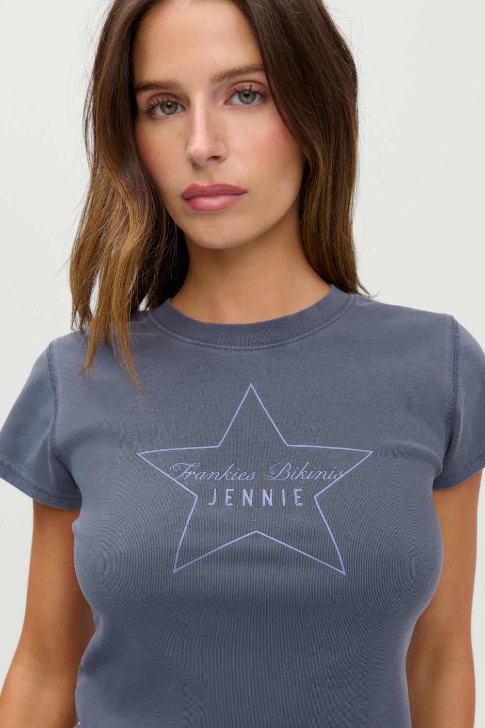 Frankies Bikinis clothing|collections|new x JENNIE Eva Cotton Tee - Comet