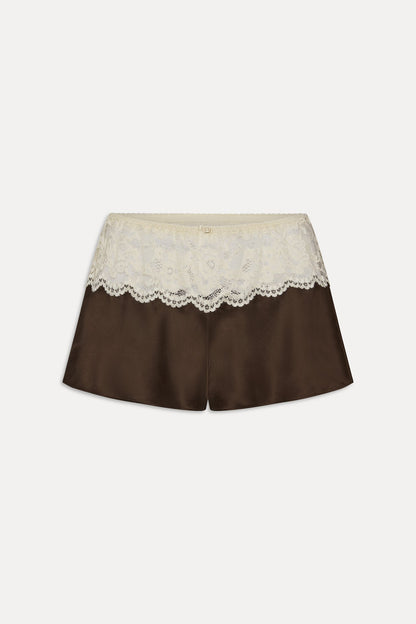 Frankies Bikinis clothing|collections|new Rosie Silk Mini Shorts - Gift Wrap