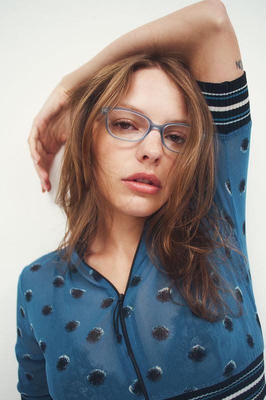Frankies Bikinis clothing|collections x LEXXOLA Mimi Optical Glasses - Blue Crush